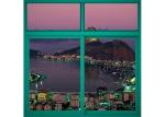 Green Color Alloy 6063 Aluminium Window Profiles , Aluminum Extrusions For Glass