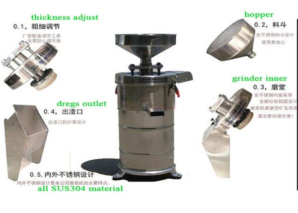 hot sell SUS304 material soybean grinder machine/soya milk making machine