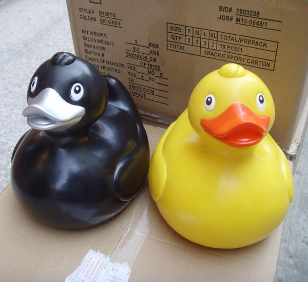 Phthalates Free Giant Weighted Rubber Ducks Toys Safe Soft For Baby Bath Time