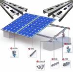 Aluminum Solar Panel Brackets 1.4kN/m2 Snow Load Easy Bolted Installation