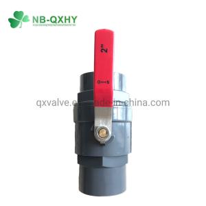 Wholesale 2 Inch Plastic Stainless Steel Handle 2 PCS PVC Ball Valve Easy Open and Close Very from china suppliers