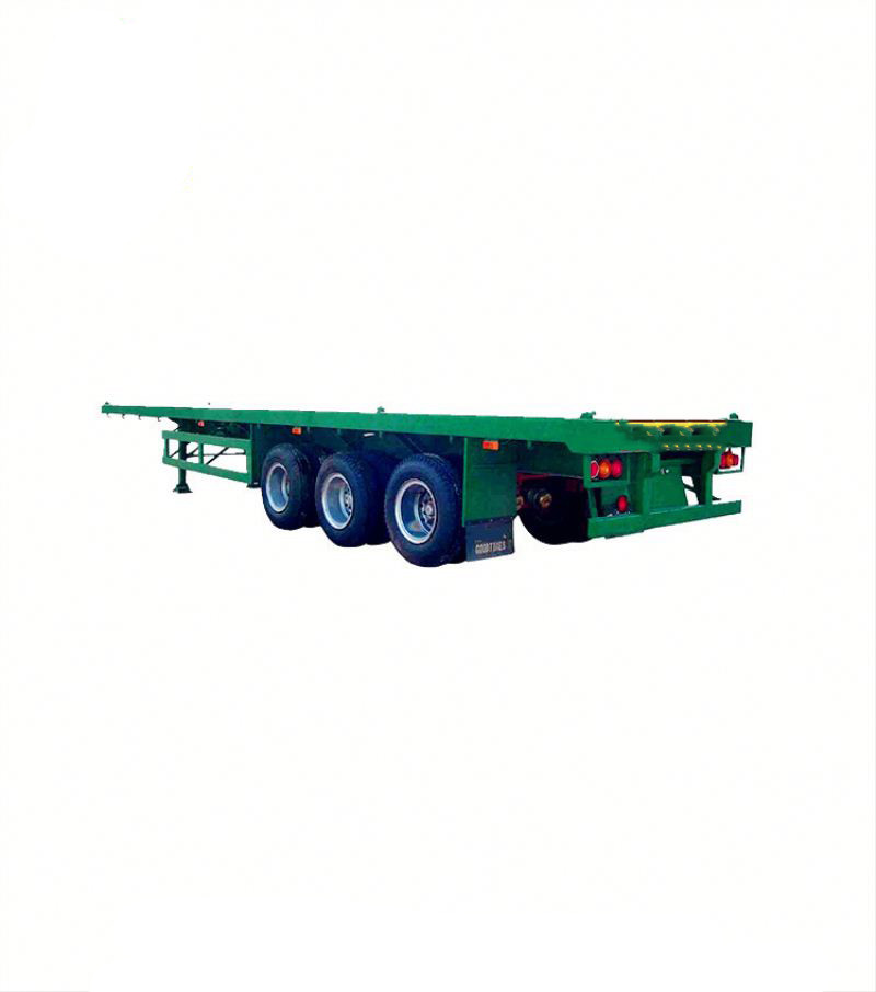 Flatbe Container Transport Trailer Chassis 40 ton ,60ton,