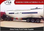 Double Cabin Cement Tanker Trailer / Cement Bulk Trailer With ABS Brake System