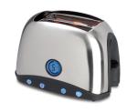 Defrost Function Wide Slot Toaster 2 Slice Stainless Steel