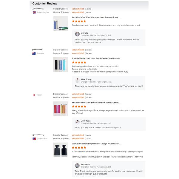 Stripe Aluminum 8ml Twist up Travel Refillable Atomiser Cologne Dispenser Luxury Perfume Spray Bottle