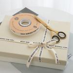13mm Logo Cotton Ribbon Literary Fresh Flower Bouquet Cake Decoration Gift Box
