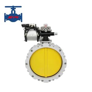 Wholesale Double Flange Single Flange Manual And Pneumatic Powder Use Butterfly Valve from china suppliers