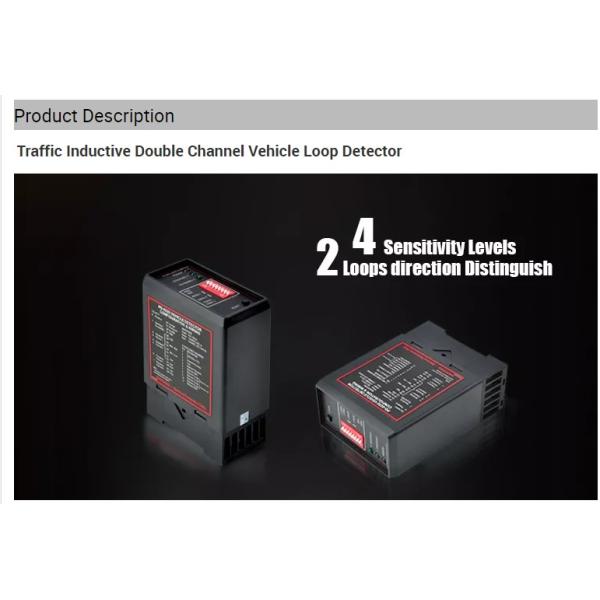 ISO 2 microprocessor Dual Channel Vehicle Loop Detector For Parking Management System