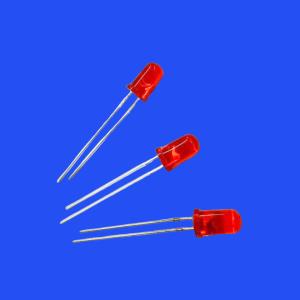 Wholesale 0.2W 5mm Tinted Clear Red Lens 620-630nm 12000-15000mcd Round Head LED Diode For Indicator &amp; Signal from china suppliers