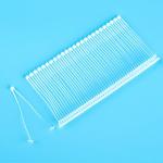 75mm Transparent Plastic Tag Pins For Hanging Soft Goods