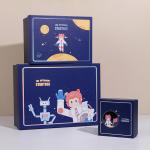 Wholesale Blue Cartoon Jewelry Gift Boxes Cosmetics Scarf Storage packaging box