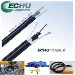ROUND CRANE CABLES WITH TWO STEELS, ECHU FLAT CABLE