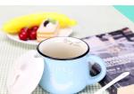 Mouth Line 150ml 6x7cm Custom Ceramic Travel Mug