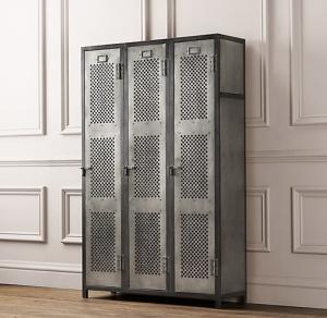 Wholesale Perforated Athletic Heavy Duty Metal Storage Cabinet Lockers With Recessed Handle from china suppliers