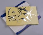 Custom adhesive vinyl no background silver engraved gift decal sticker