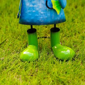 Wholesale Unique Multiple Garden Ornaments Metal Animal Figurines Frog Holding Umbrella from china suppliers