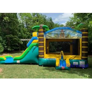 China Popular Theme Inflatable Bounce Castle Sky Bounce House With Slide on sale