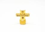 Microstrip Series Female 2 Holes Brass Gold Plated Flange Mount SMA Connector