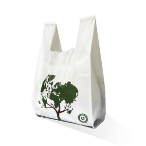 Wholesale Small Biodegradable Compostable Shopping Bags PBAT Cornstarch For Food from china suppliers