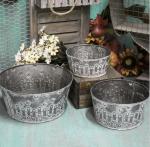 American Country Style Antique Butterfly Series Flowerpot Bucket