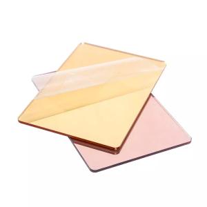 Wholesale Acid Resistant Rose Gold Plexiglass Mirror Sheets 830x1220mm Furniture Crafts from china suppliers