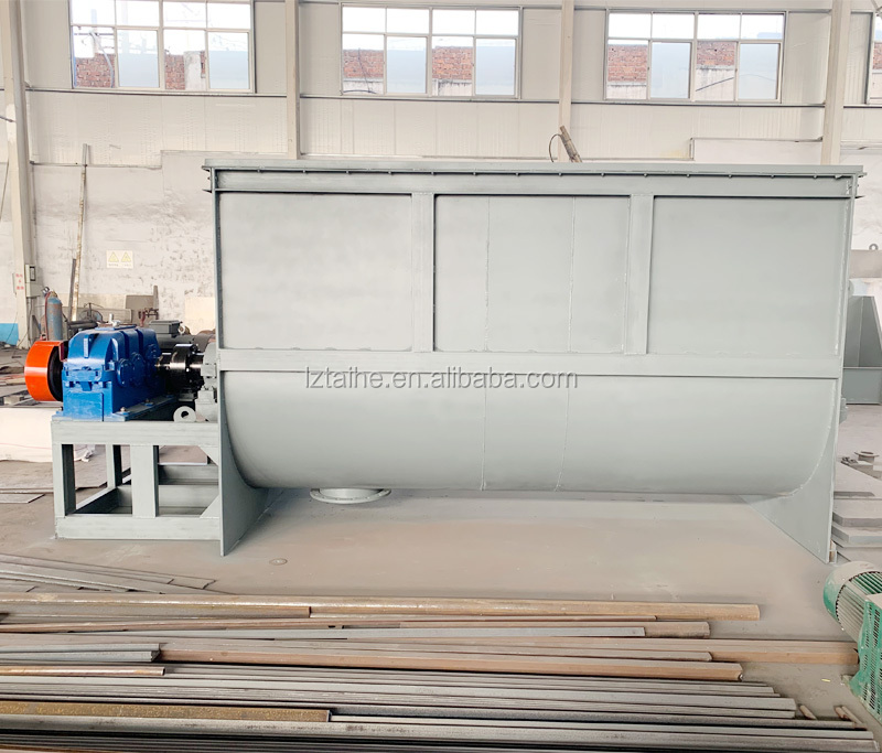 1 Industrial Clay Powder Mixer Detergent Powder Horizontal Ribbon Blender Dry Powder Mixing Machine