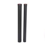 Carbon Steel Black Pellet Stove Pipe Straight Round Shaped Custom Size High
