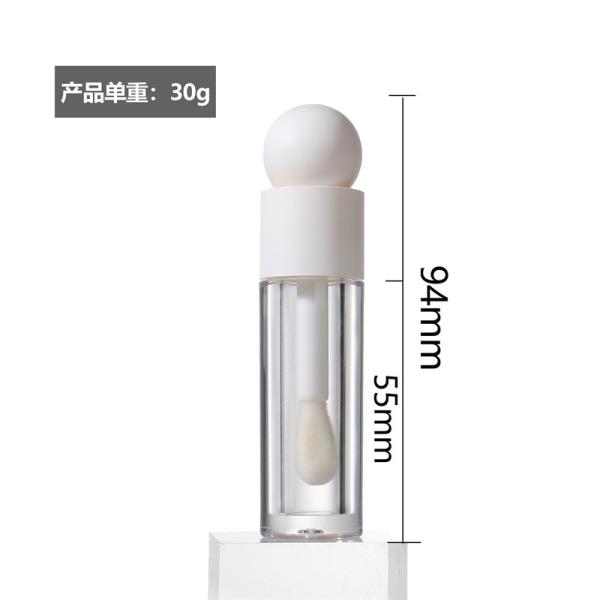 Cosmetic bottle for Lip Balm Round Empty Crown Plastic Lip Gloss Oil Packaging