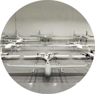 Maximum Flight Distance Of 5000m Payload Of 10kg Hybrid Fixed Wing Unmanned Aerial Vehicle