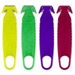 Customizable Plastic Handle Carbon Steel Blade Safety Carton Knife with Color