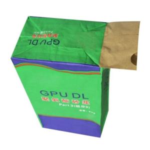 Wholesale 20kg Valve Kraft Paper Bag Packaging Custom Structure Shape Size Water Resistant from china suppliers