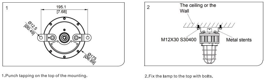 Spot Light Copper Free Aluminum Housing Tempered Glass IP66 Emergency Battery Back Up Explosion Proof Light G SERIES