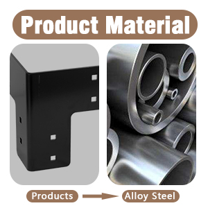 Wear-Resistant Sturdy Steel Corner Brackets for Customized Logo Workbench Table Support