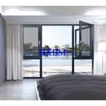 Thermal Insulation French aluminum Casement Windows With Grill Water Resistance