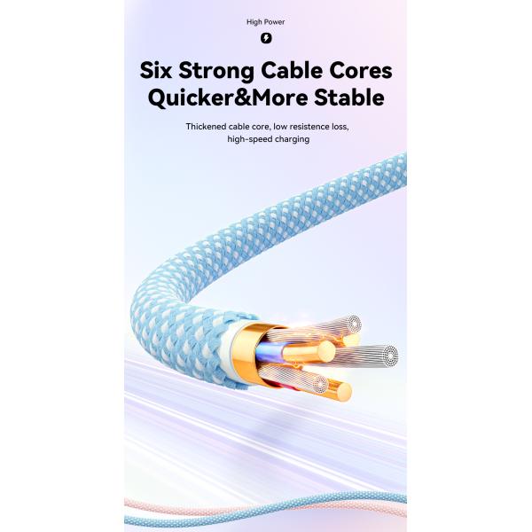 Nylon TPE Material USB A To C Cable 100W ESSAGER ES-X46