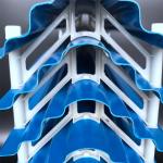 PVC Eliminator In Cooling Tower Components Evaporative Condenser Drift