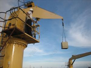 Wholesale Fixed Cargo Ship to Shore Professional Marine Cranes Cost Marine Ship Deck Crane from china suppliers