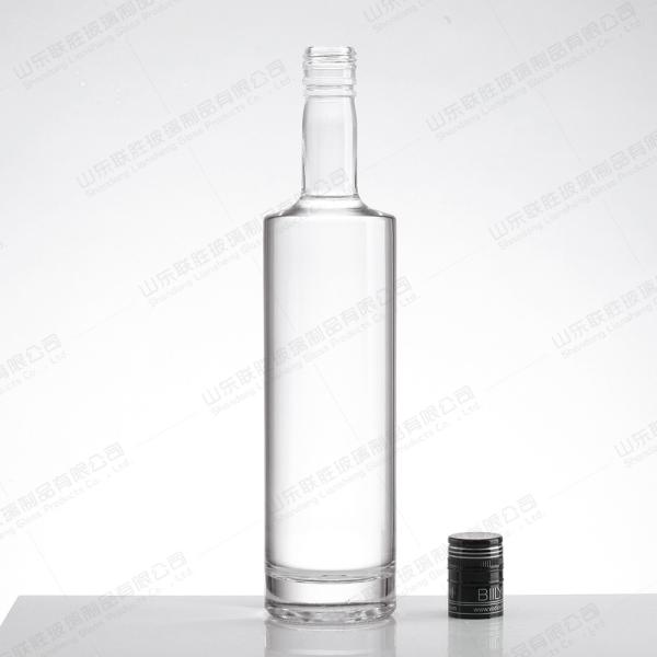 Rubber Stopper Sealing Type 375ml Glass Bottle for Custom Logo Liquor Vodka and