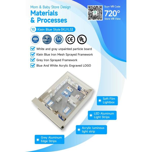10-KLYLS Maternity And Baby Shop Display With Klein Blue Style