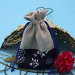 Customized Printing Natural Color Jute Drawstring Bag