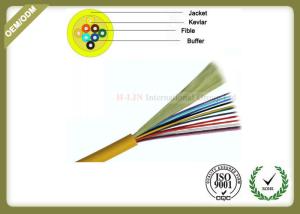 Wholesale GJFJV 12C 24C 48C Indoor SM Fiber Optic Cable With Tight Buffer PVC Jacket from china suppliers