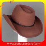 4940554 Sun Accessory customized winner fashion 100% wool felt cowboy hats,