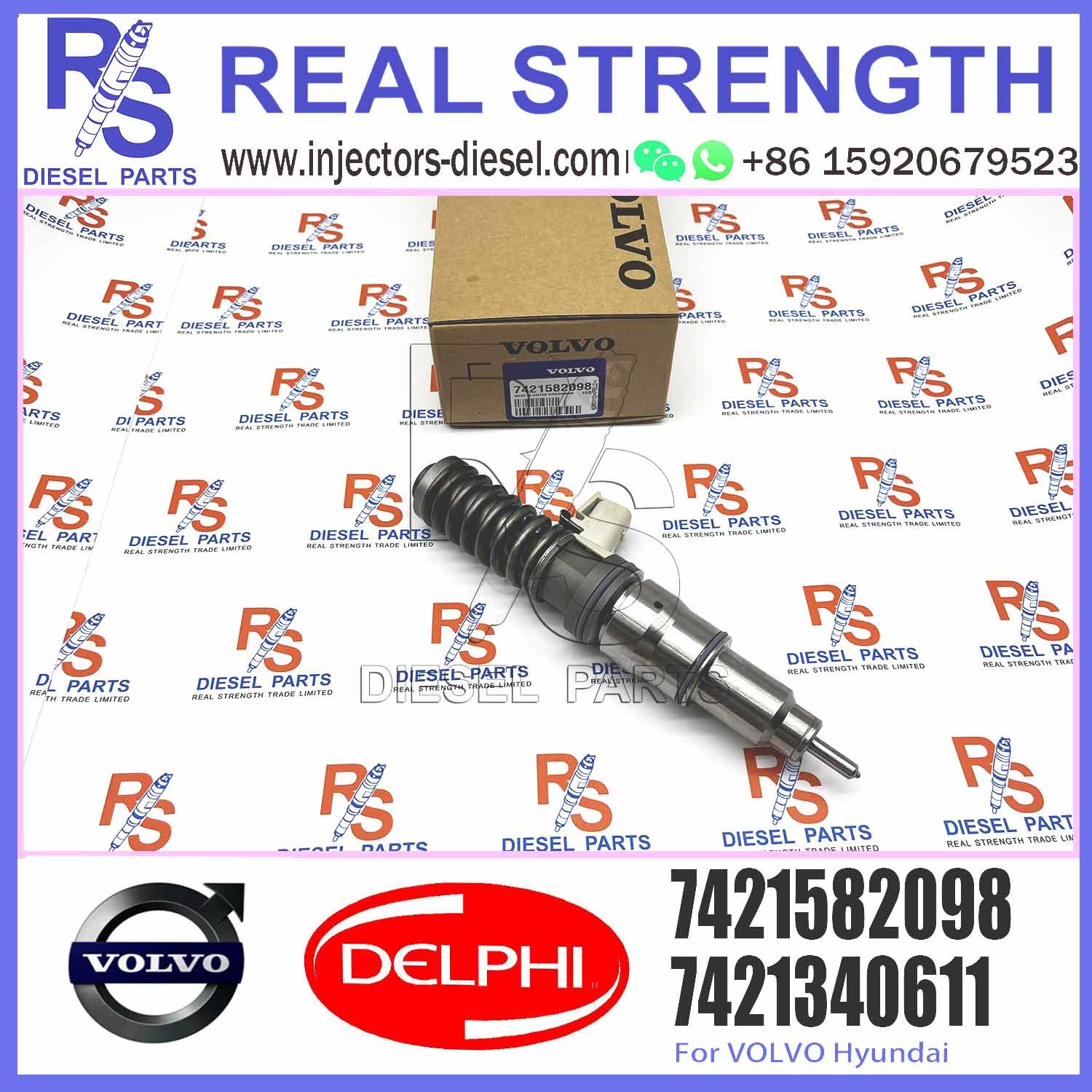 Diesel Fuel Injector 20747798 85000675 21644600 85003950 7420747798 7421582098 E3.18 for V-O-L-V (RENAULT) MD9 3503