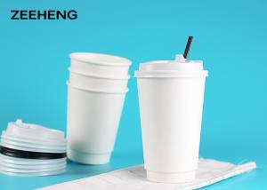 Wholesale Disposable 8oz 250ml Non Toxic Paper Coffee Cups White Double Wall For Takeaway from china suppliers