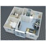 Grey Metal Carving Board High Quality Expandable Container House