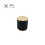 OEM Luxury Zamac Parfum Cap With Leather and text For Europe Parfum Brands