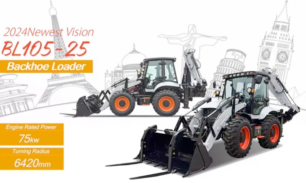 Chinese Factory Loader Machine CE New Bl105-25 2.5ton Backhoe Wheel Loader