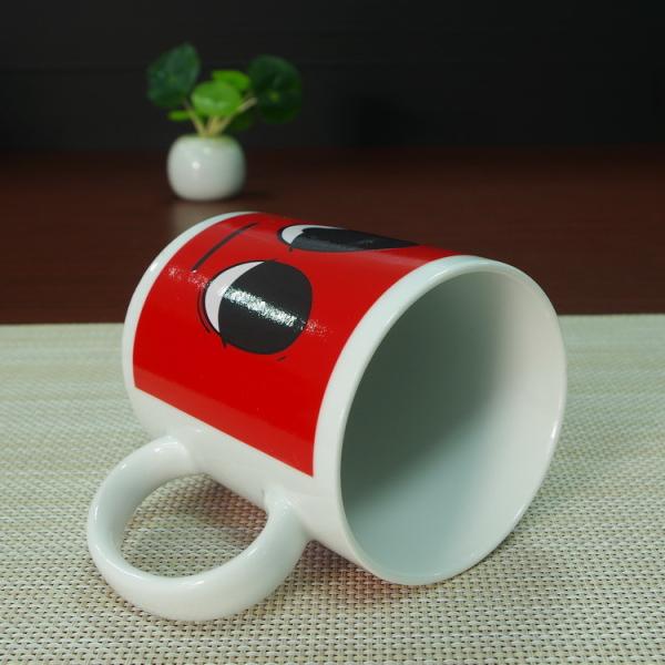 Red Wake Up Mug Mug Changing Color With Heat Custom Novelty Gift