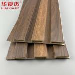 High Quality Woodgrains Laminated Wpc Fluted Wall Panel Outdoor Wall Wpc Panels