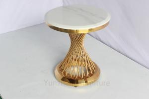 Wholesale Rotary Steel Pipe Small Waist Design Round Side Table End Table from china suppliers